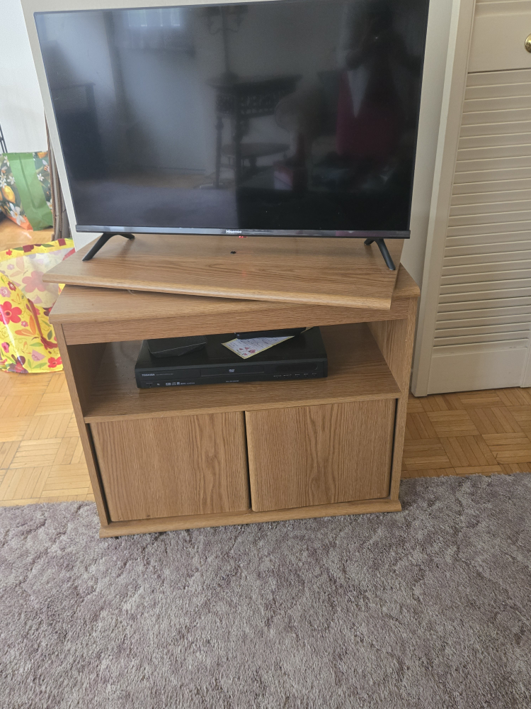 Wooden TV Stand with Storage - photo 3