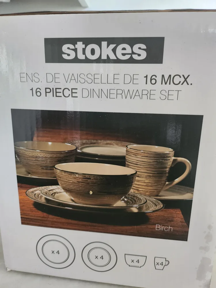 New Stokes 16-Piece Dinnerware Set - Birch image indicator(3)