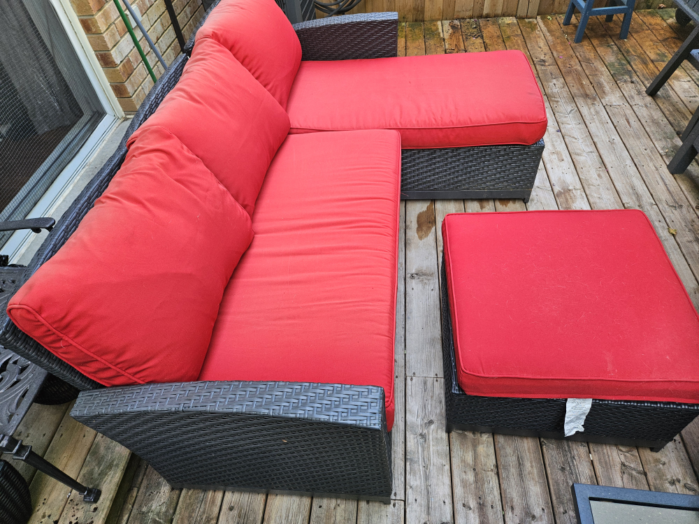 Outdoor Sectional Sofa and Ottoman - photo 4
