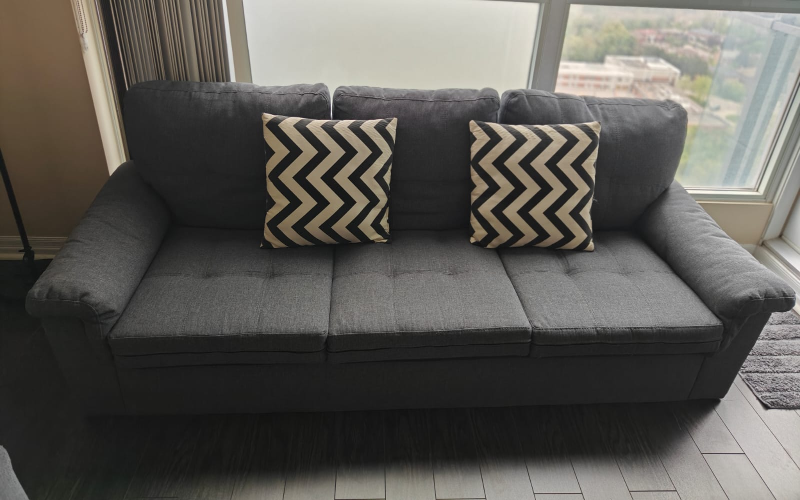 3-Seater Grey Sofa - Cozy, Stylish - photo 3