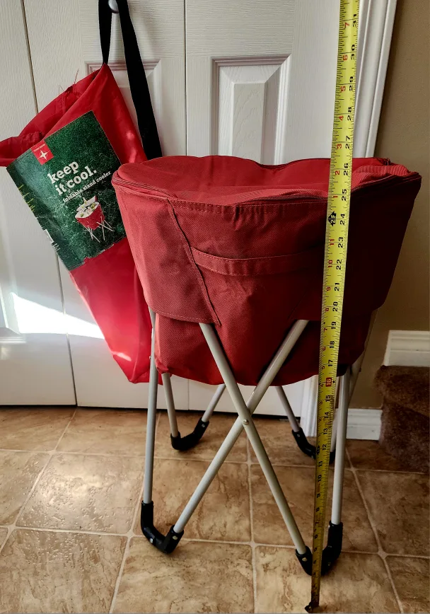 Terra Gear Foldable Stand Cooler, Red thumbnail