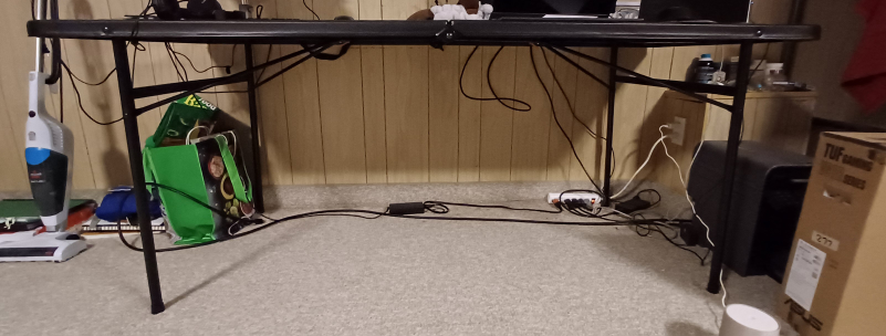 Black Folding Table - 72" x 30" - photo 3