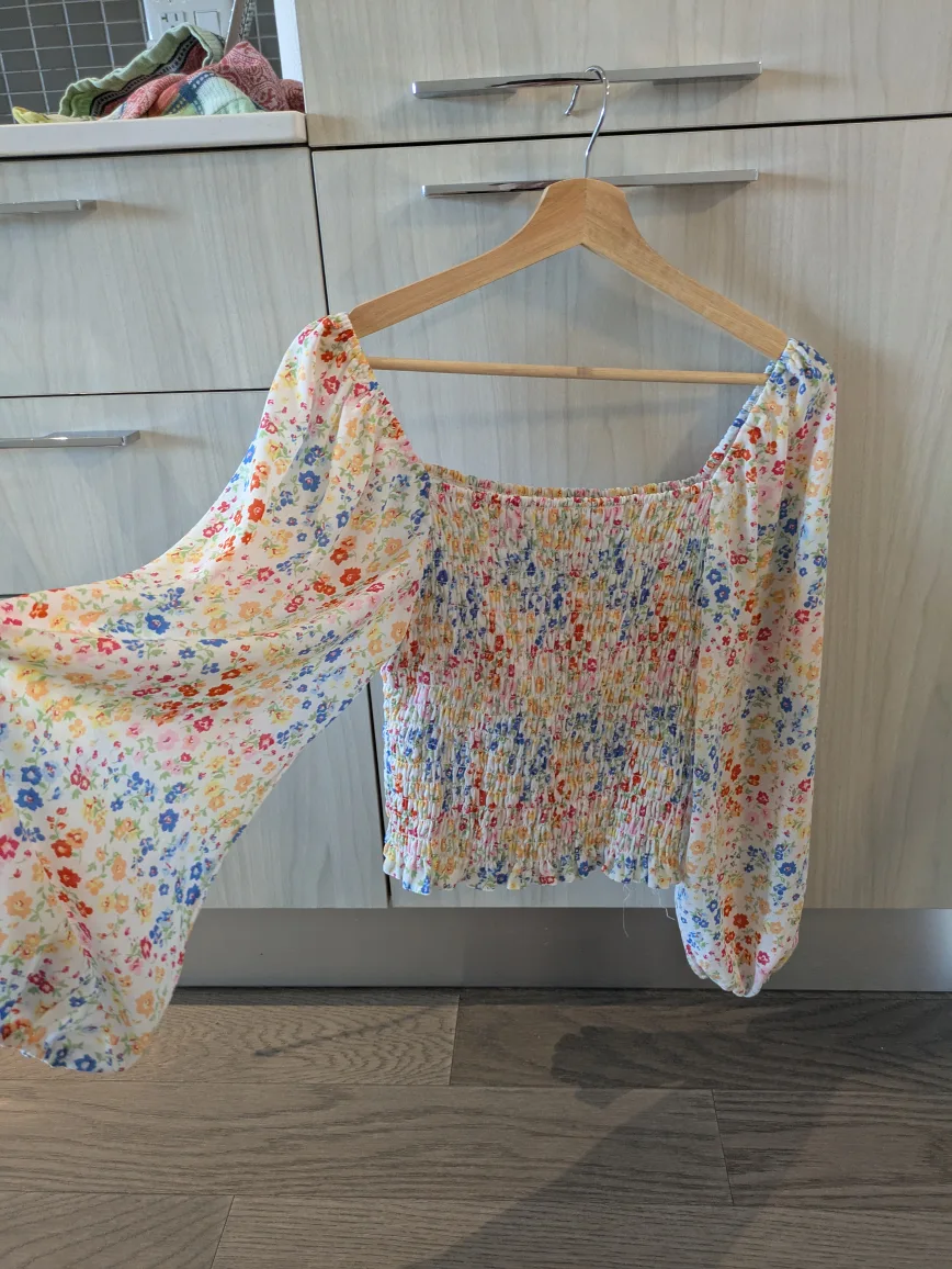 ASOS Floral Long Sleeve Top image indicator(2)