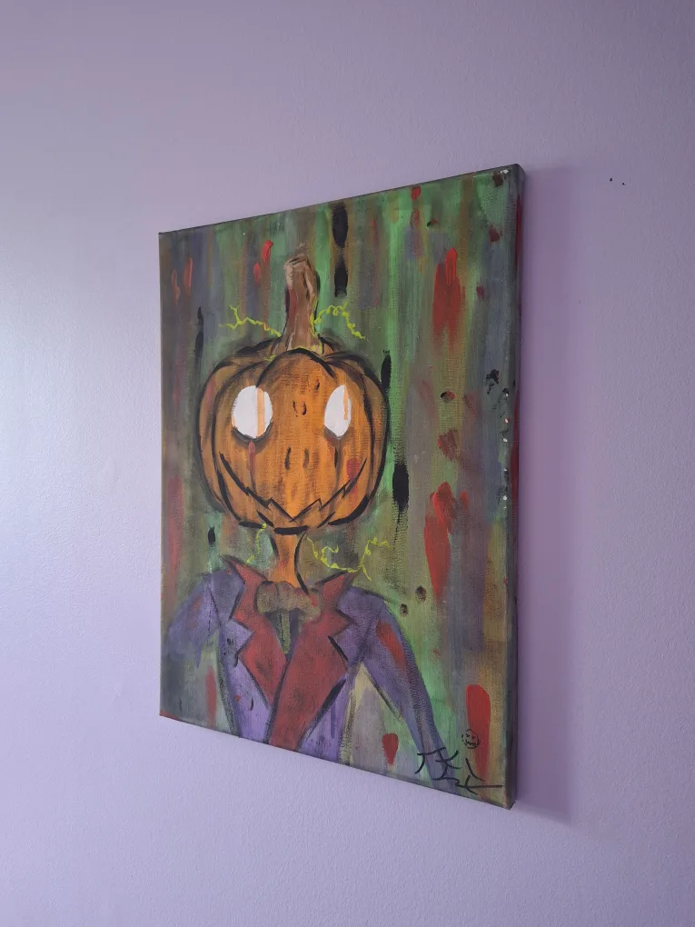 Pumpkin Man Painting image indicator(2)