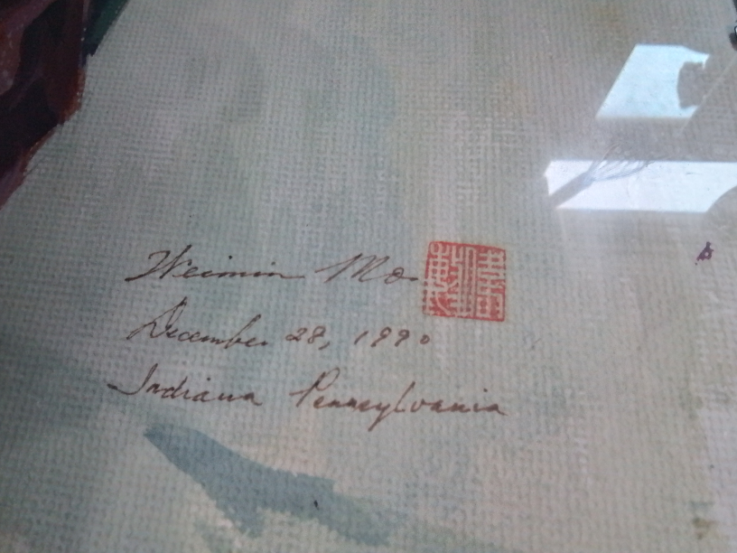 Weimin Mo Watercolour Painting "Indian Water Bearers" USA - photo 4