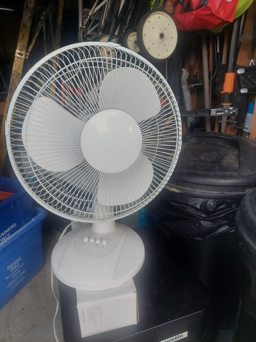 White Table Fan - photo 2