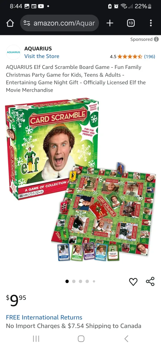 Elf Card Scramble Board Game image indicator(3)