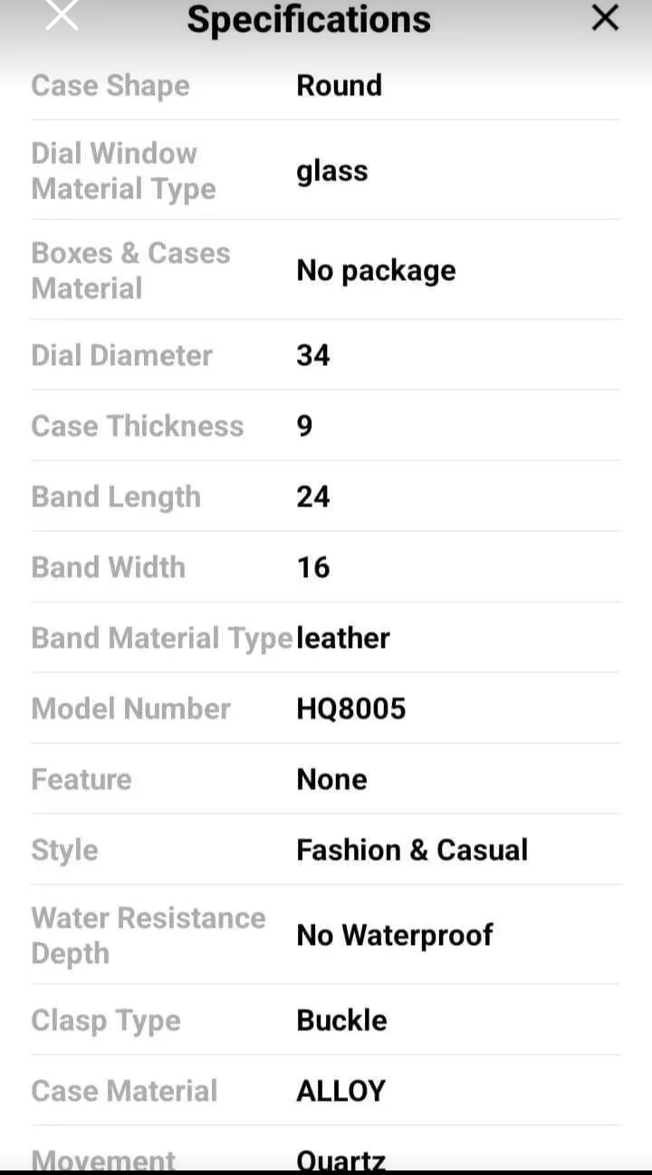 HQ8005 Rose Gold Watch & Bracelet Set image indicator(3)