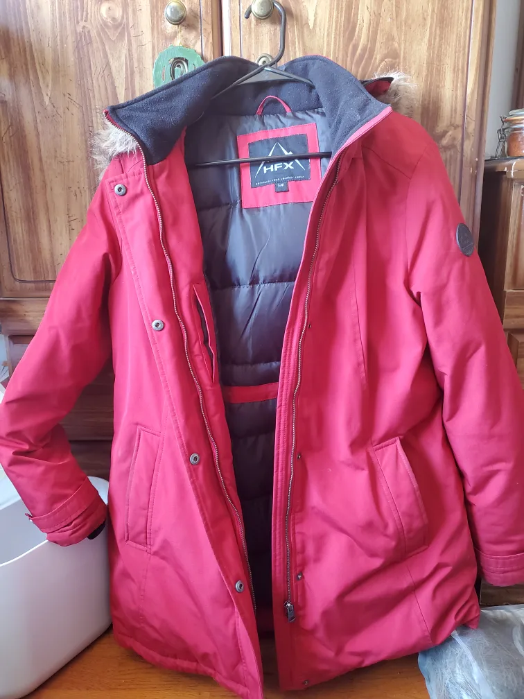 #freecycle HFX Red Winter Coat + leather coat - Size M thumbnail