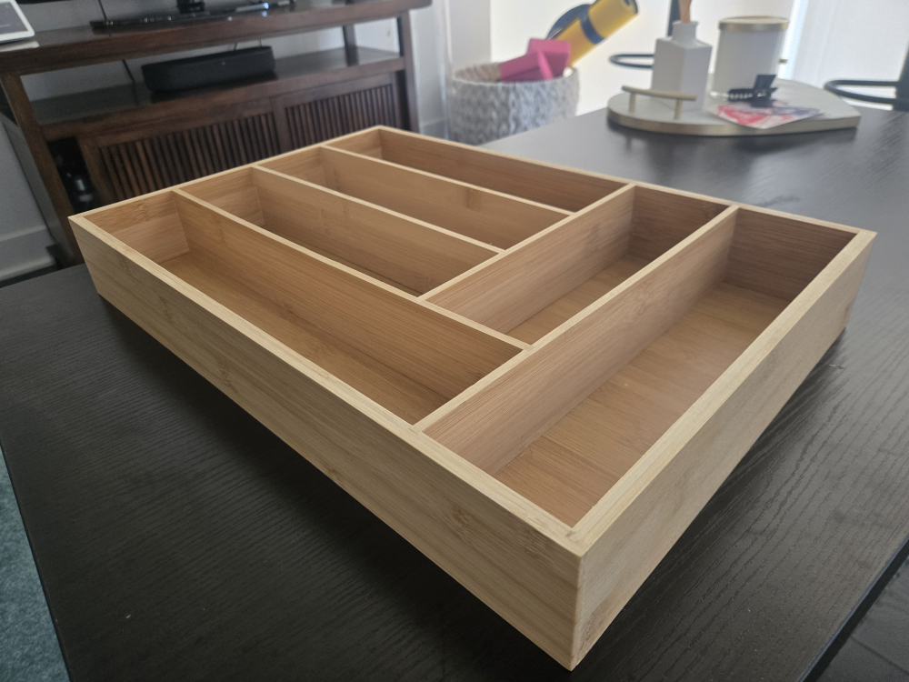 Bamboo Cutlery Drawer Organizer - photo 2