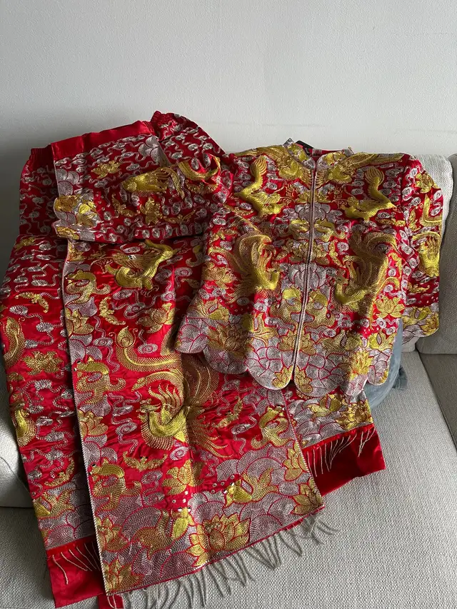 Traditional Chinese Tea Ceremony Wedding Dress (Qun Kwa)