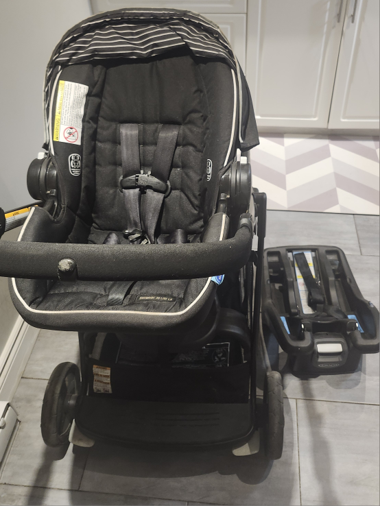 Graco stroller with car seat - Black - photo 4