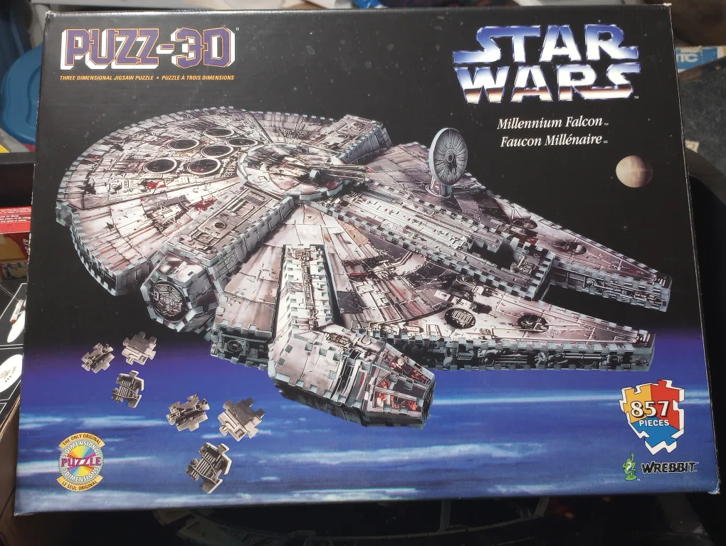 Puzz-3D Star Wars Millennium Falcon 857 Piece Puzzle thumbnail