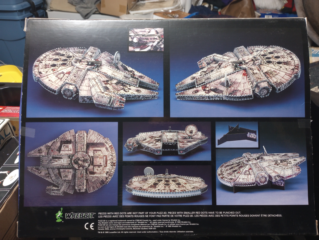 Puzz-3D Star Wars Millennium Falcon 857 Piece Puzzle - photo 2