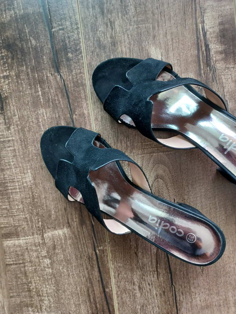 Codia Black Heeled Sandals - Size 39 - photo 4