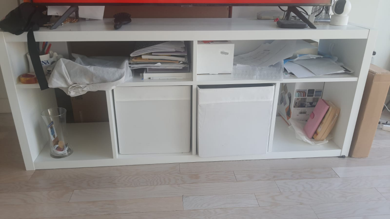 White Storage Unit and TV trolley IKEA - photo 2