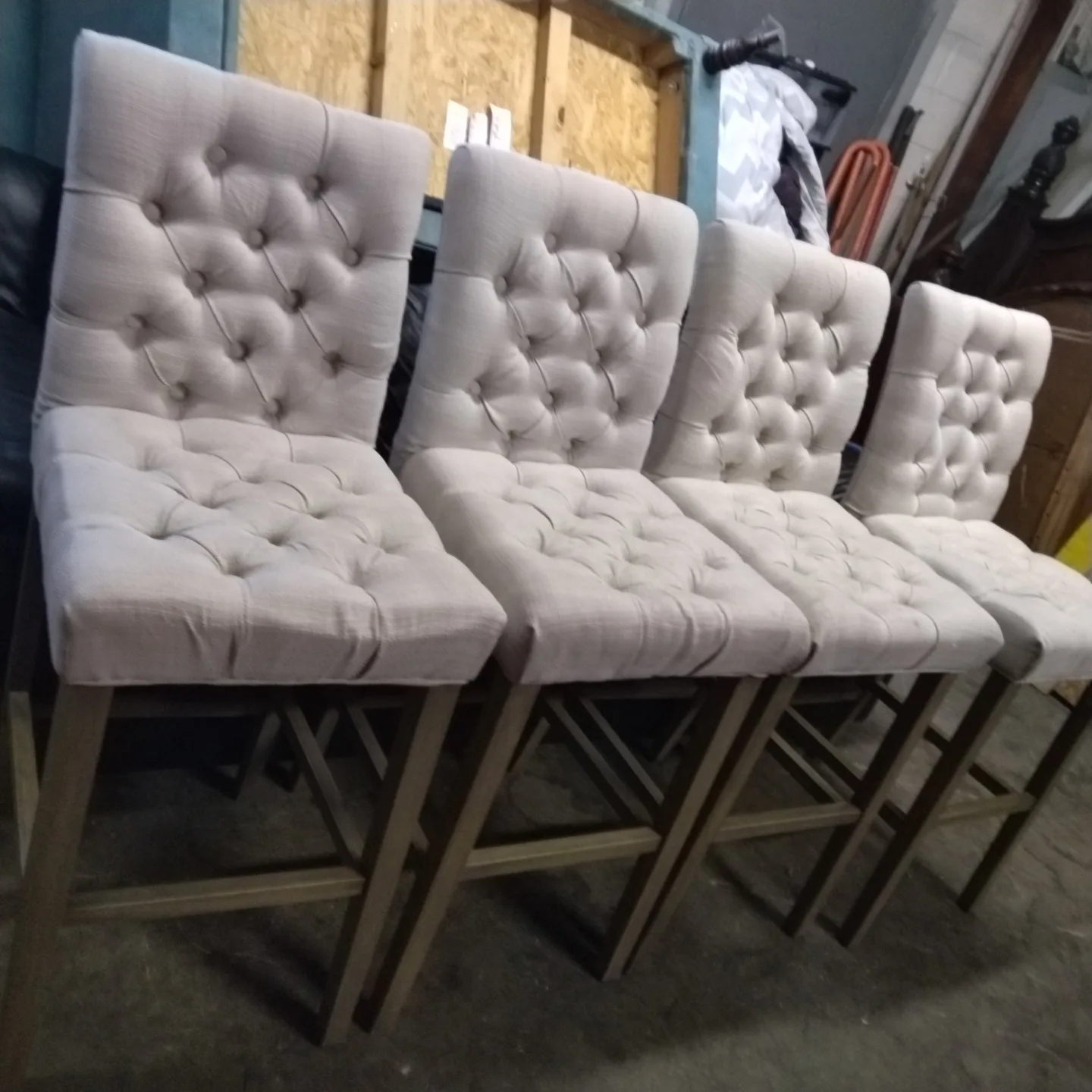 4 butifull comfortable stools tall thumbnail