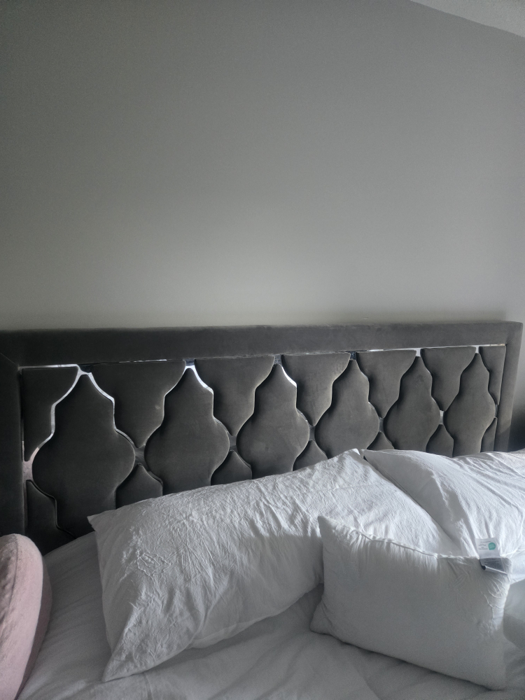 Queen Bed Frame with Upholstered Headboard - photo 3