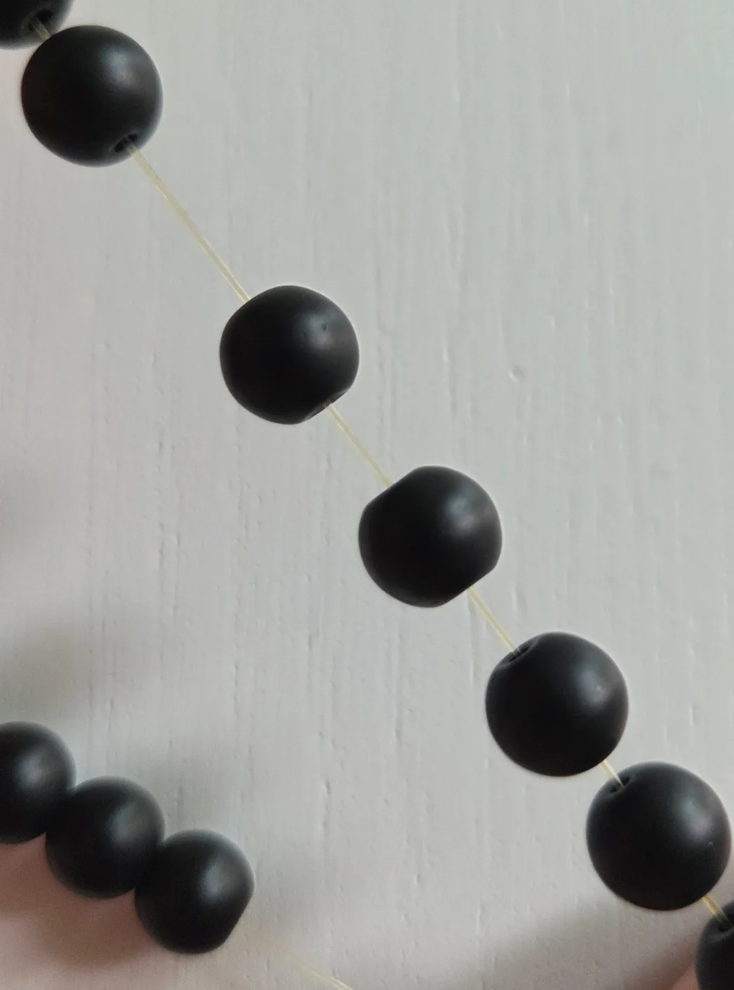 #freecycle Bracelet Stone Beaded Black with Silver Butterfly image indicator(3)