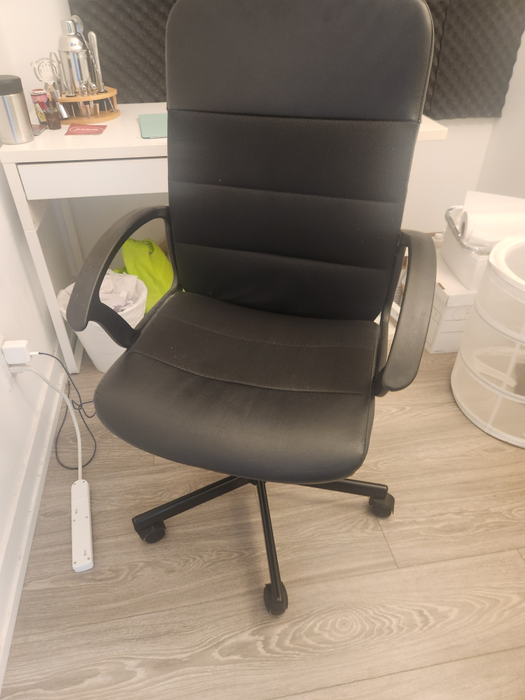 IKEA Swivel Black Office Chair - photo 3