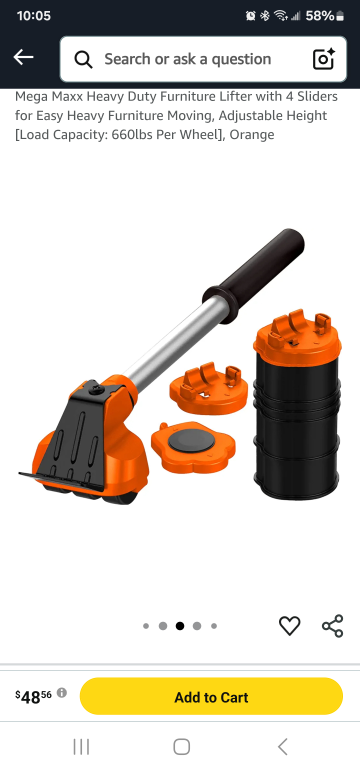 Furniture lifter kit with 4 sliders - photo 5