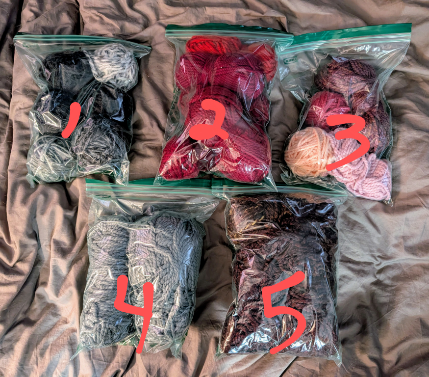 #freecycle Yarn Destash Bundles - Various Colours