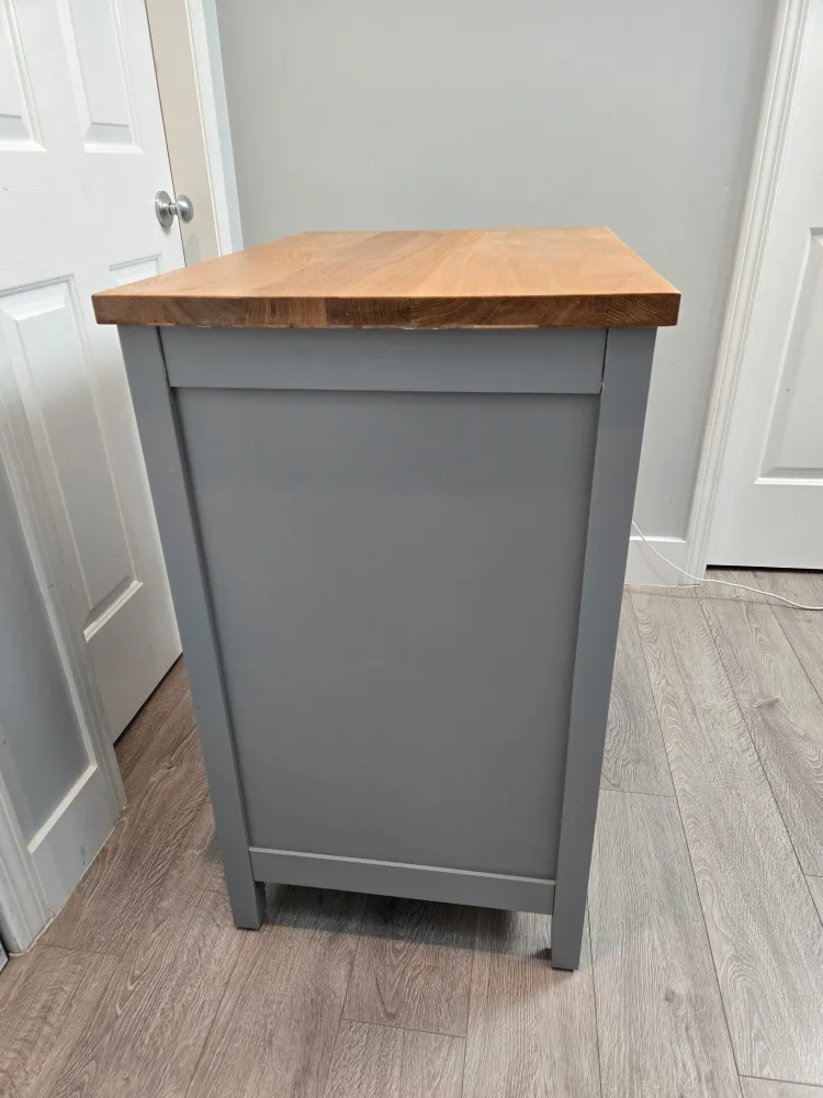 newly refinished butcher block kitchen island ikea tornviken image indicator(4)