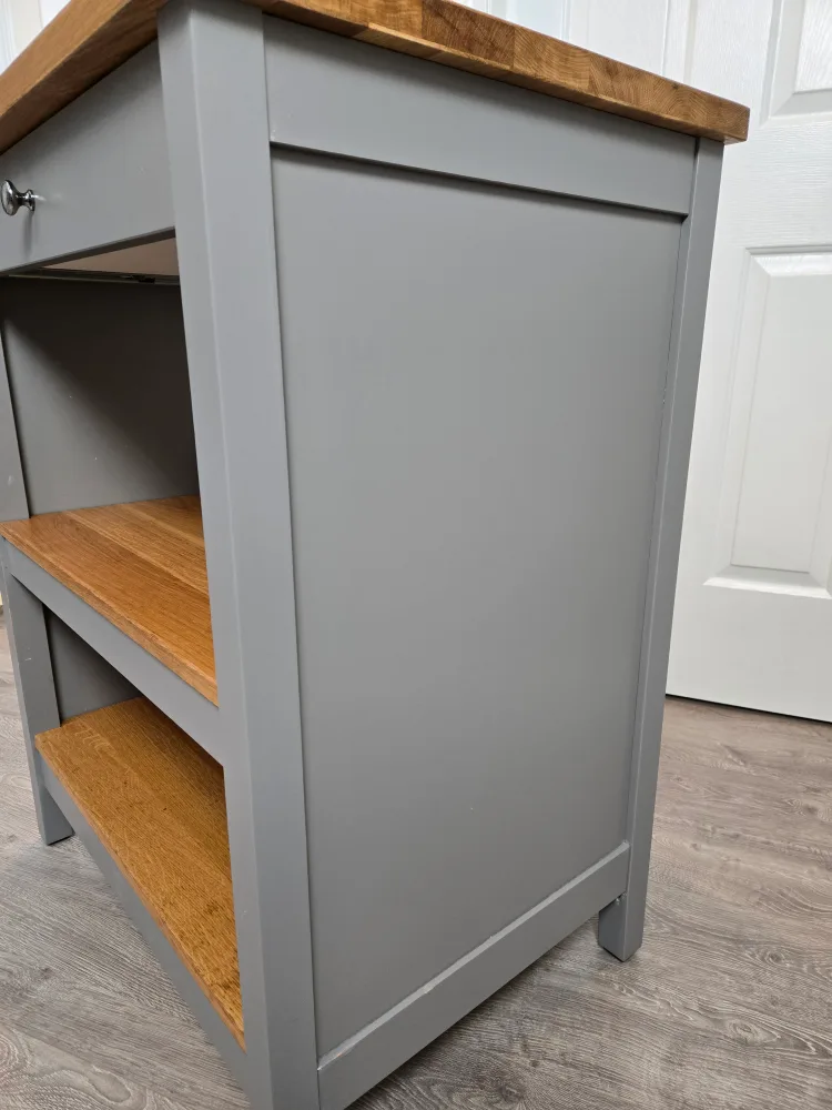 newly refinished butcher block kitchen island ikea tornviken image indicator(5)