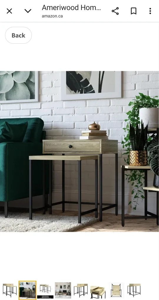Ameriwood Home Brookville Nesting Tables - New in Box! thumbnail