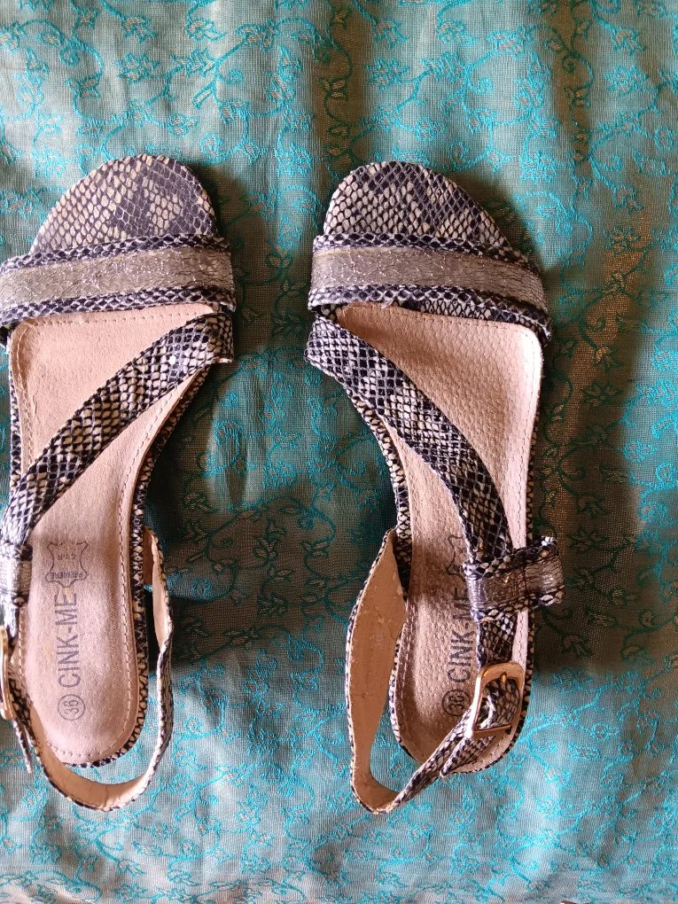 Snake Print Sandals thumbnail