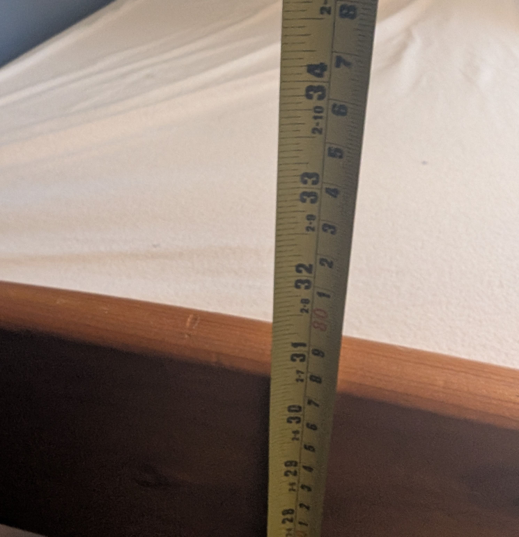 Twin Ikea wood frame is 78.5 inches Long X 42 inch wide X 30.5 - photo 4