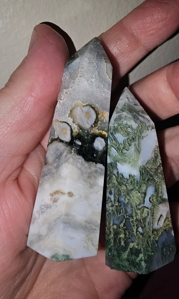 moss agate Tower Point Set thumbnail