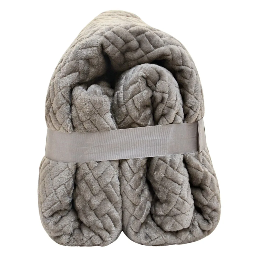 Grey Throw Blanket image indicator(3)