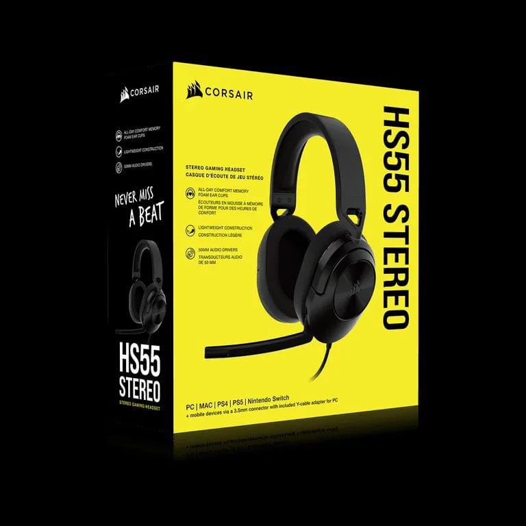 Corsair HS55 Stereo Gaming Headset thumbnail