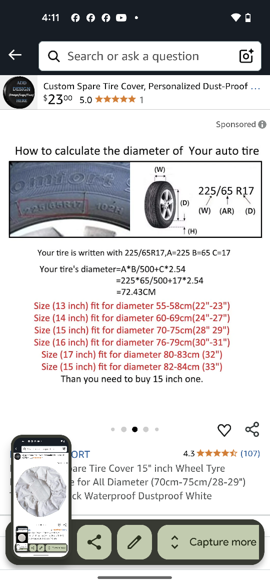 4 White Spare Tire Covers - photo 4