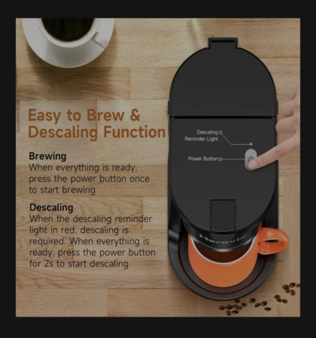 Horavie Single Serve Coffee Maker🥕 image indicator(6)