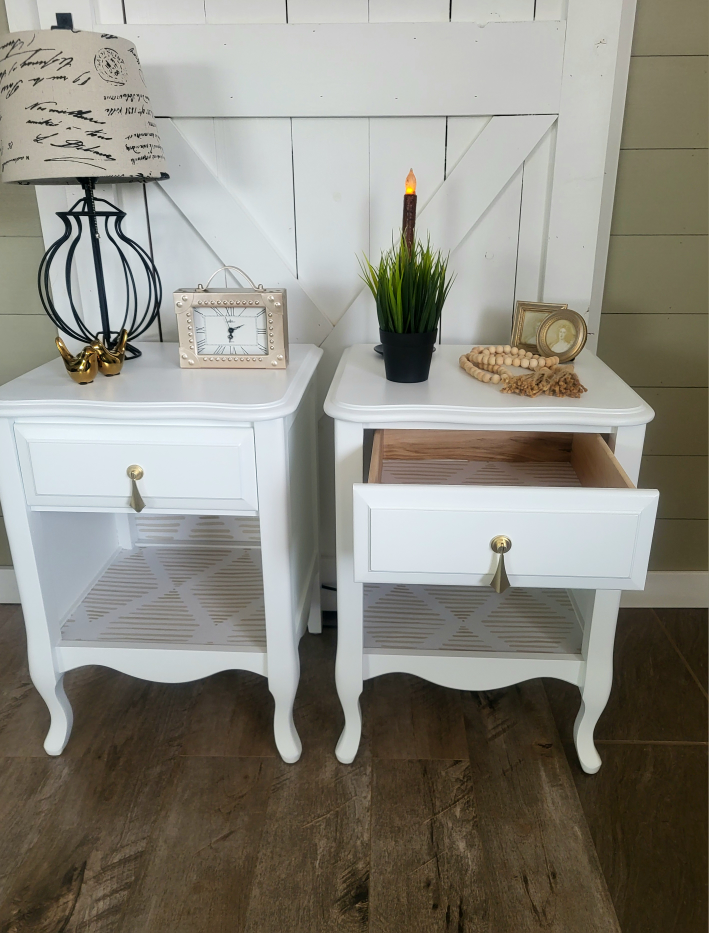 Matching White Nightstands