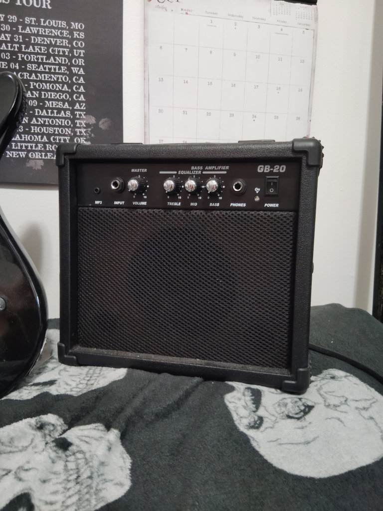 Bass guitar and amplifier - photo 2