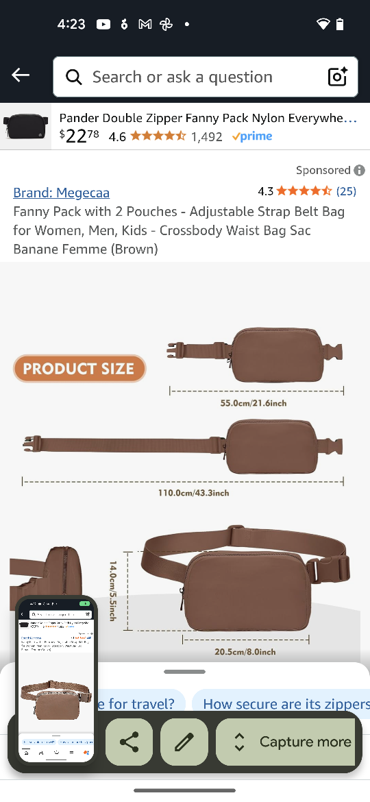 Fanny Pack Crossbody Belt Bag for Women - photo 5