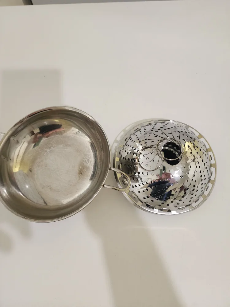 Stainless Steel Steamer Basket and Saucepan #freecycle image indicator(2)