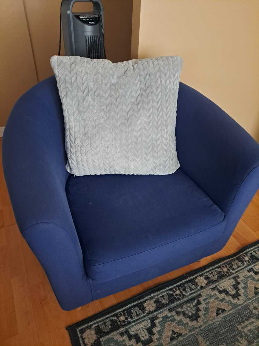 Blue Armchair - 32" Wide