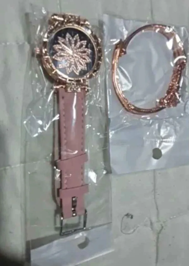 HQ8005 Rose Gold Watch & Bracelet Set image indicator(2)