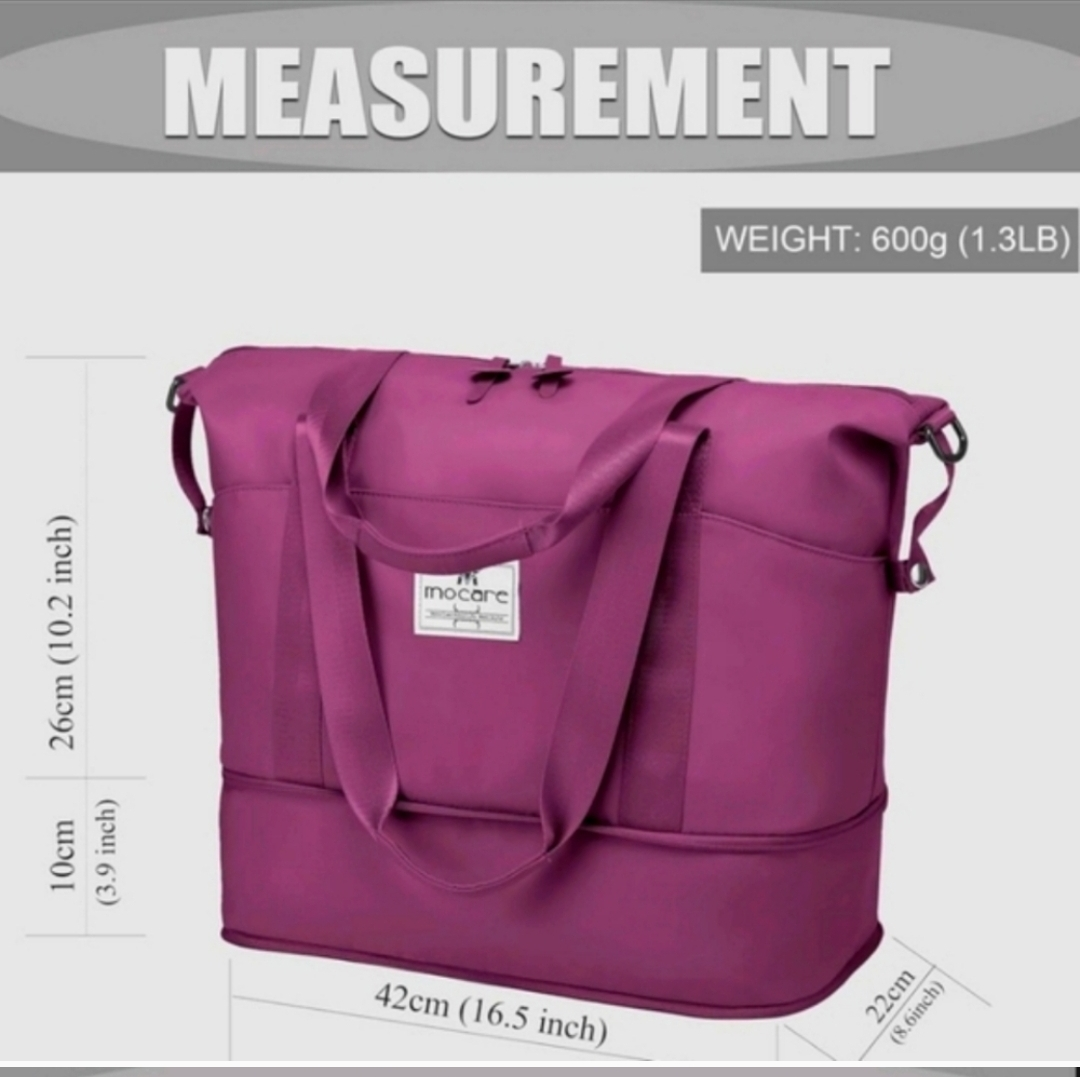 Mocare Purple Duffle Bag - photo 3