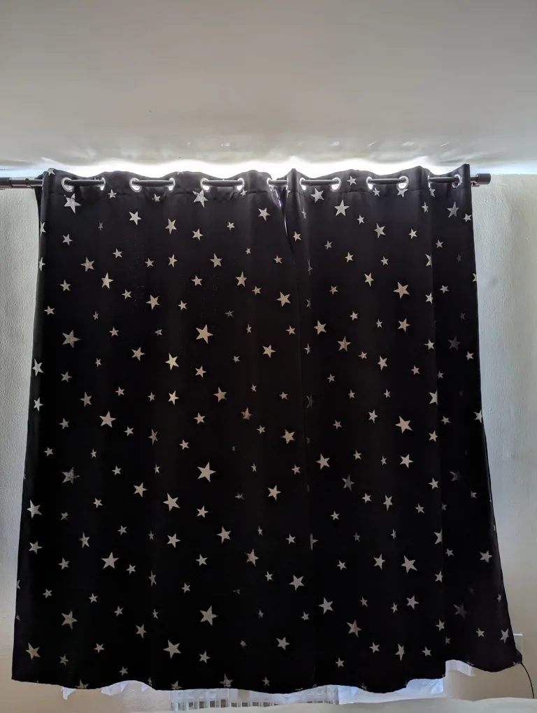 2 Panels Blackout Curtains and White Sheers thumbnail
