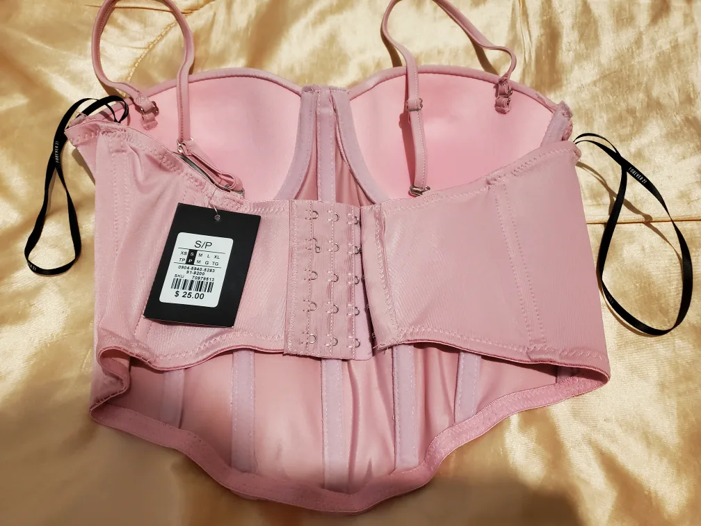 Forever 21 pink bustier top image indicator(2)