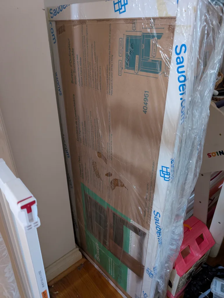 💚Sauder Computer Desk With Hutch Brown🥕 image indicator(2)