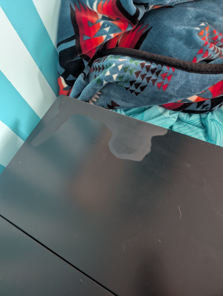 Black Vanity Table with Stool - photo 2