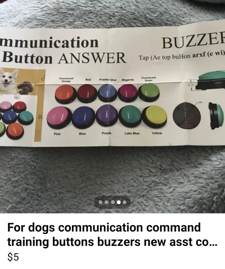 for dogs new buzzer communication buttons training 5.00 each image indicator(4)