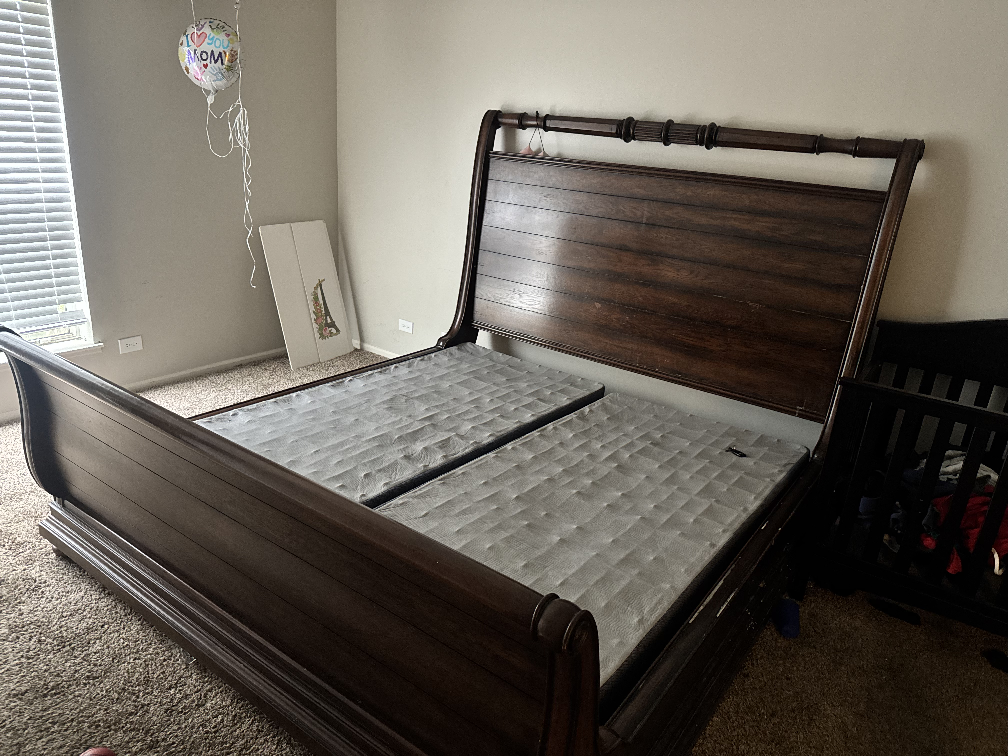 Dark Wood Bed Frame