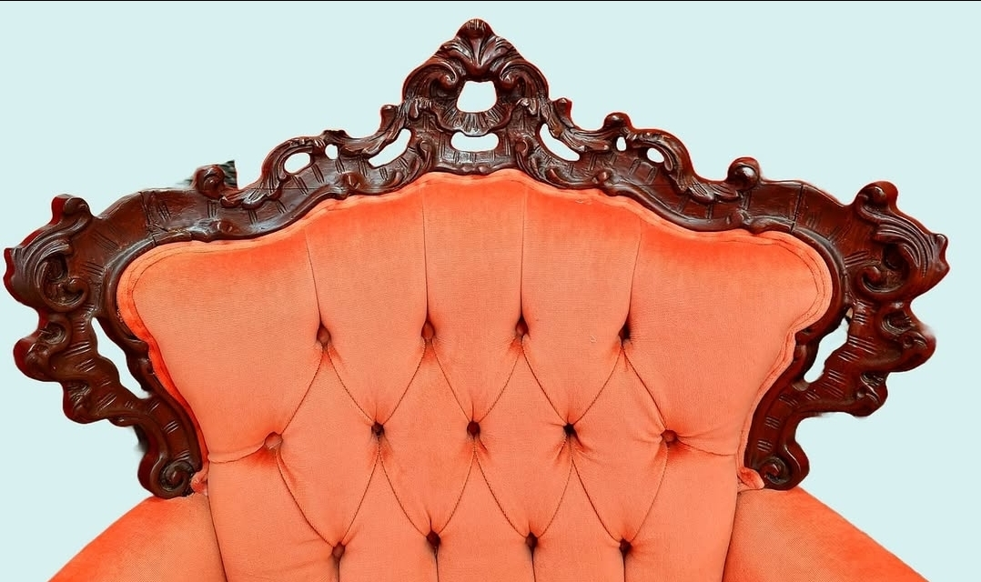 Vintage Rose-coloured Reproduction Rococo-Style - photo 4